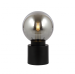Stalinis &scaron;viestuvas GLOBO MARKA,1xE14,25W,230V,laidas 1,5m,metalinis,juodos sp, &oslash;15x24,5cm