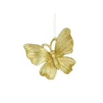 Pakabinama kalėdinė dekoracija BUTTERFLY, auksinės sp., 10 x 9 x 1 cm