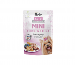 Konservuotas ėdalas &scaron;unims Brit Care Mini Chicken&Tuna fillets in gravy, 85 g