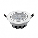 Įmontuojamas LED &scaron;viestuvas TOPE LENS, 5 W, 351 lm, 3500K, IP40, sidabro sp., apvali f.