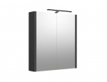 Vonios spintelė RB BATHROOM CITY GREY MAT 60 Pilka