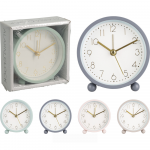 Pastatomas laikrodis - žadintuvas, 4 spalvų, 3,9 x 9,5 x 9,9 cm