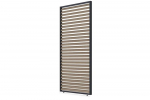 Horizontali žaliuzių sienelė pavėsinėms Pergola ELEGANCE / DELUXE / FUSION 1.2 m, medžio spalvos (113,3 cm)