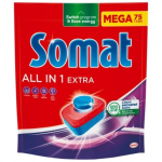 Indaplovių tabletės SOMAT ALL IN 1 Extra, 75 vnt.