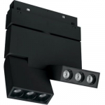 Magnetinis LED bėgelių &scaron;viestuvas DPM MTL-SPRL2-6W-B, 6 W, 4000 K, 480 lm, juodos sp.