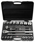Galvučių komplektas KS Tools 3/4'' 19-50mm 21vnt
