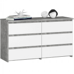 Komoda  CL100, pilka/balta