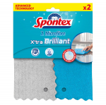 Mikropluo&scaron;to &scaron;luostės SPONTEX X'tra Brilliant, 2 vnt