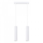 Pakabinamas &scaron;viestuvas SOLLUX KARBON 2, GU10, 2 x max 10W LED, balta