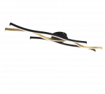 Lubinis LED &scaron;viestuvas TRIO Blaze, 35W, 2300+3000+4000K, 4300lm, žalvario sp., 107x18x7cm