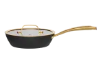 Keptuvė MAKU ECLIPSE SAUT&Eacute; GOLD BLACK, aliuminis, 2,2 L, 24 cm
