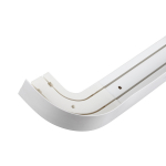 Lubinio karnizo komplektas, 3,75 m, 2 bėgelių