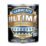 Metalo dažai HAMMERITE ULTIMA SMOOTH, antikoroziniai, blizgūs, pilkos sp., 0,7 l