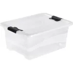 Plastikinė daiktadėžė su dangčiu Cornelia,skaidri, 12 l
