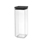 Birių produktų hermetinis indas BRABANTIA, t. pilku dangteliu, 2,5 L