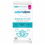 Intymios higienos servetėlės jautriai odai WaterWipes Sensitive Feminine Wipes, 28 vnt.