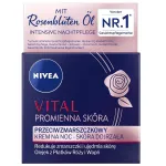 Naktinis veido kremas nuo rauk&scaron;lių Nivea Vital, 50 ml