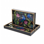 Dekoratyvinis stiklinis padėklas EDEN, 45 x 30 x 4,5 cm