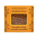 ANTICA TORRONERIA PIEMONTESE &scaron;okolado plytelė "Tavoletta di cioccolato al latte con nocciole caramellate" 40 g