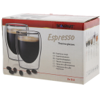 SCANPART "Espresso" dvigubo stiklo stiklinės 2 x 80 ml