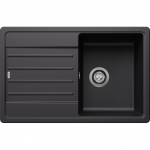 Plautuvė BLANCO LEGRA 45 S SILG Black O.ZUB O.AF