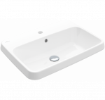 Villeroy - Boch Architectura stačiakampis įleidžiamas praustuvas, 60 cm, su persipylimu : Spalva - Balta blizgi (White Alpine)