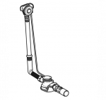 Geberit vonios sifonas su PushControl uždarymo paspaudimu funkcija d52, auk&scaron;tis 60 cm, su montavimo dalių rinkiniu