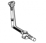 Geberit vonios sifonas su PushControl uždarymo paspaudimu funkcija d52, ilgis 50 cm, su montavimo dalių rinkiniu