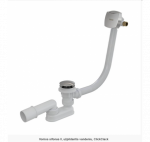 Ravak 570 II, vonios sifonas, užpildantis vandeniu, click - clack, chromas