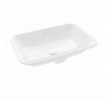 Villeroy - Boch Architectura po stalvir&scaron;iu montuojamas stačiakampis praustuvas, 57 cm, su persipylimu : Spalva - Balta blizgi (White Alpine) - Ceramic Plus danga