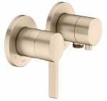 Keuco Edition 400 potinkinis du&scaron;o mai&scaron;ytuvas, dviejų krypčių, su du&scaron;o žarnos i&scaron;vestimi, pasirinkite spalvą : Spalva - &Scaron;lifuotas pavir&scaron;ius - žalvaris