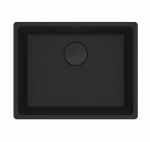 Franke granitinė plautuvė MRG 110-52 juoda matinė, montuojama po stalvir&scaron;iu : Spalva - Juoda matinė, Ventilio valdymas - Užkem&scaron;amas ranka