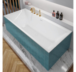 Villeroy-Boch Subway 3.0 Duo stačiakampė vonia, 1800 x 800 mm su vandenį pripildančiu sifonu