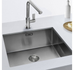 Franke BXX 210/110-50 nerūdijančio plieno plautuvė (universalus montavimas) : Spalva - Nerūdijančio plieno, Ventilis - Ekscentrinis ventilis