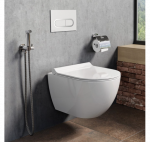 Ravak Uni Chrome pakabinamas klozetas 'Rimless' su "Soft Close" dangčiu