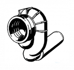 Viega potinkinis sifonas pisuarui su horizontaliu  i&scaron;bėgimu