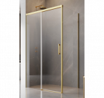 Radaway Idea KDJ du&scaron;o kabina, kairė pusė, aukso spalvos profiliai : De&scaron;inės pusės (R) du&scaron;o kabinos nominalus matmuo - 100, Kairės pusės (L) du&scaron;o kabinos nominalus matmuo - 150, Profilio spalva - Aukso, Stiklas - Skaidrus