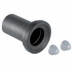 Geberit tiesioji jungtis su manžetu ir dengiamaisiais dangteliais, 90 mm, matinis, chromuotas