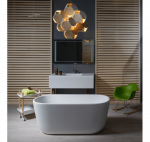 Akmens masės vonia Balteco AZUR 140x70, balta : Spalva - Balta matinė, Vonios ilgis - 1400 mm, Vonios plotis - 700 mm