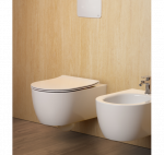 Ideal Standard Blend Curve pakabinamas klozetas su "Slim Soft Close" dangčiu, Aquablade&reg; nuleidimo technologija : Spalva - Balta blizgi