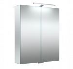 KAMĖ Garda veidrodinė spintelė su LED ap&scaron;vietimu 60 x 70 x 13 cm : Spintelės plotis - 600 mm