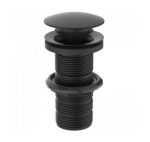 Ideal Standard Click-Clack dugno vožtuvas, praustuvui be perlajos, juodas matinis, E1483XG