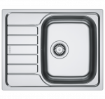 Franke SKX 611-62 nerūdijančio plieno plautuvė, ekscentrinis ventilis : Spalva - Nerūdijančio plieno