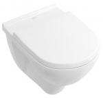 Villeroy-Boch O.Novo compact pakabinamas klozetas su lėtai nusileidžiančiu dangčiu