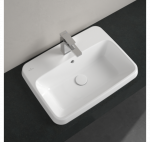 Villeroy - Boch Architectura stačiakampis įleidžiamas praustuvas, 60 cm, su persipylimu