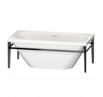 Duravit Xviu laisvai pastatoma vonia su specialiu juodu rėmu 1600x800 : Spalva - Balta blizgi, Vonios ilgis - 1600 mm, Vonios plotis - 800 mm