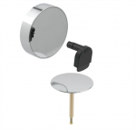 Geberit vonios sifono dangtelis su pasukamąja rankena ir vandens prileidimo funkcija : Spalva - Chromo spalvos profiliai