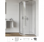 Ravak 5in1 du&scaron;o komplektas Blix II NBLCP4, 90x90 : Profilio spalva - Blizgi chromo
