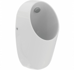 Ideal Standard i.life Rimless pisuaras, pajungimas i&scaron; galo, komplekte sifonas ir pajungimo elementai, baltos blizgios spalvos : Spalva - Balta blizgi