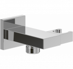 Villeroy - Boch Universal Showers kvadratinis rankinio du&scaron;elio laikiklis, pasirenkama spalva : Spalva - Juoda matinė